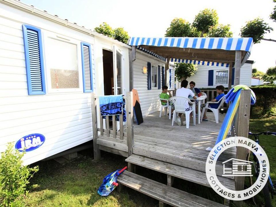 Les Flots Bleus - Mobil home - Mobilhome 6 personnes - 3 Pièces 6 Personnes + TV