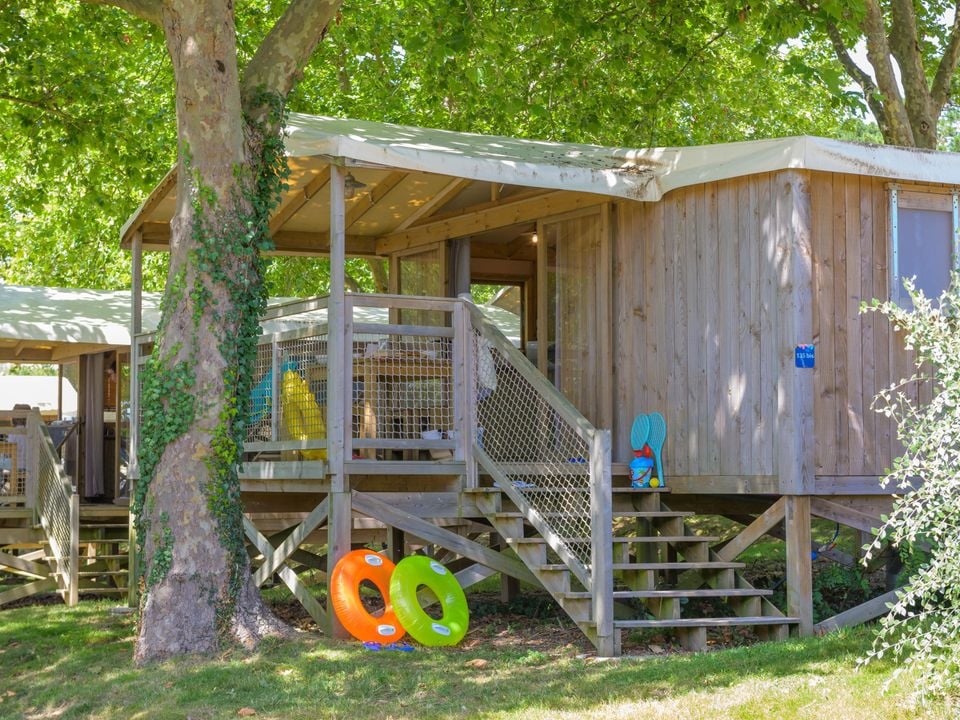 Le Conleau - Tente meublée - Tente en toile et en bois 6 personnes - Cosyflower PREMIUM