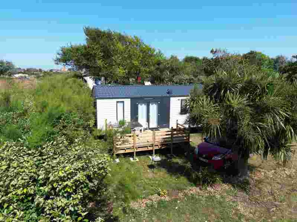 La Ferme Du Bord De Mer - Mobil home - Mobilhome 4 personnes - Mobil-home Natura Panoramique 33m², 2 chambres, terrasse, TV, LV