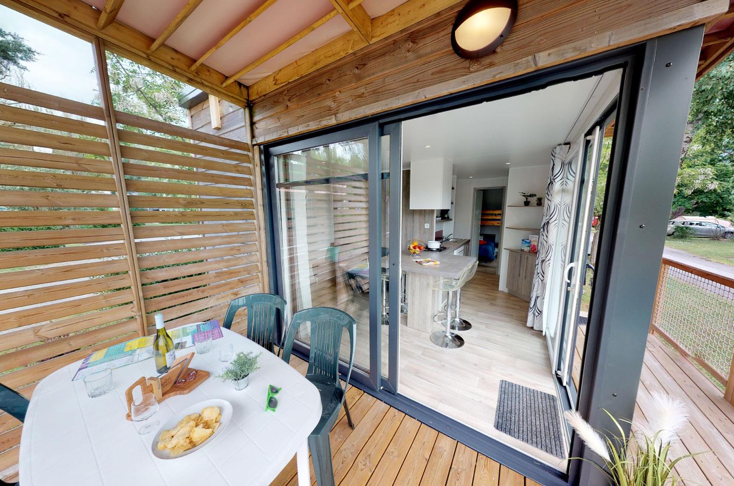 Ile de la Comtesse - Mobil home - Mobil home Bois Atlantis Péniche 29m² 2 chambres 2018