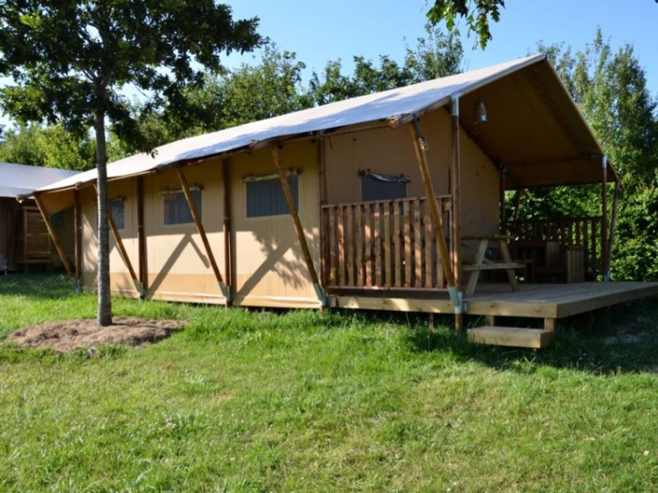 La Bretonnière - Tente meublée - Tente en toile et en bois 6 personnes - TENTE SAFARI (PREMIUM)