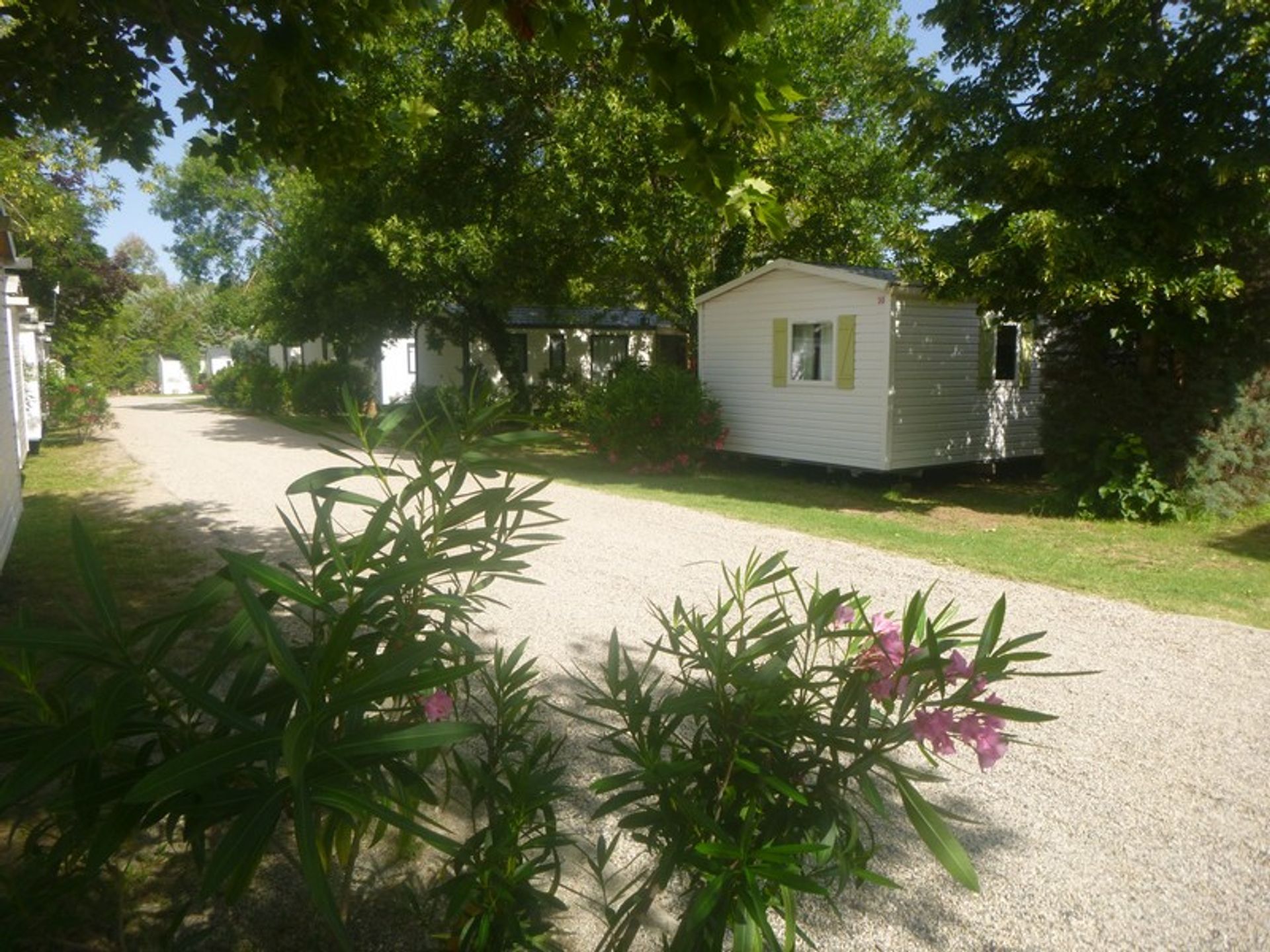 Les Paillotes - Mobil home - Mobil-home 27,5m² Standard (2ch - 4/6pers.) + Clim + Paillotte extérieure