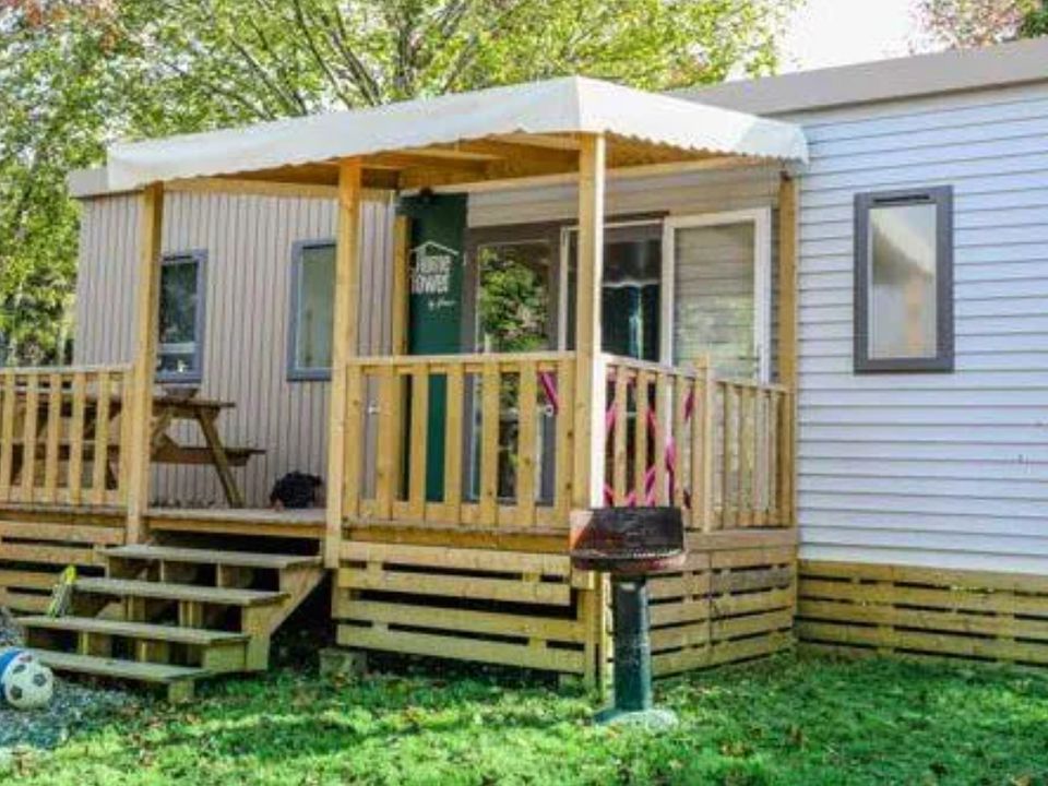 La Corniche - Mobil home - Mobilhome 6 personnes - Mobil-home Flower Premium 32m² - 3 chambres + lave vaisselle + TV + terrasse