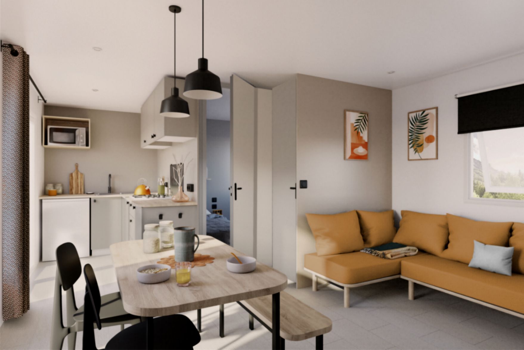 Holiday Green - Mobil home - Cottage RIVIERA SUITE 4/6p 2ch ***