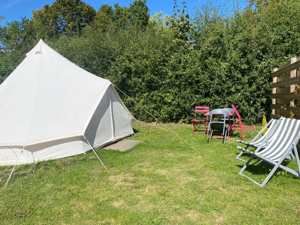 Sainte-Suzanne - Tente meublée - Tente 4 personnes - Tente Louisiane - sanitaires communs