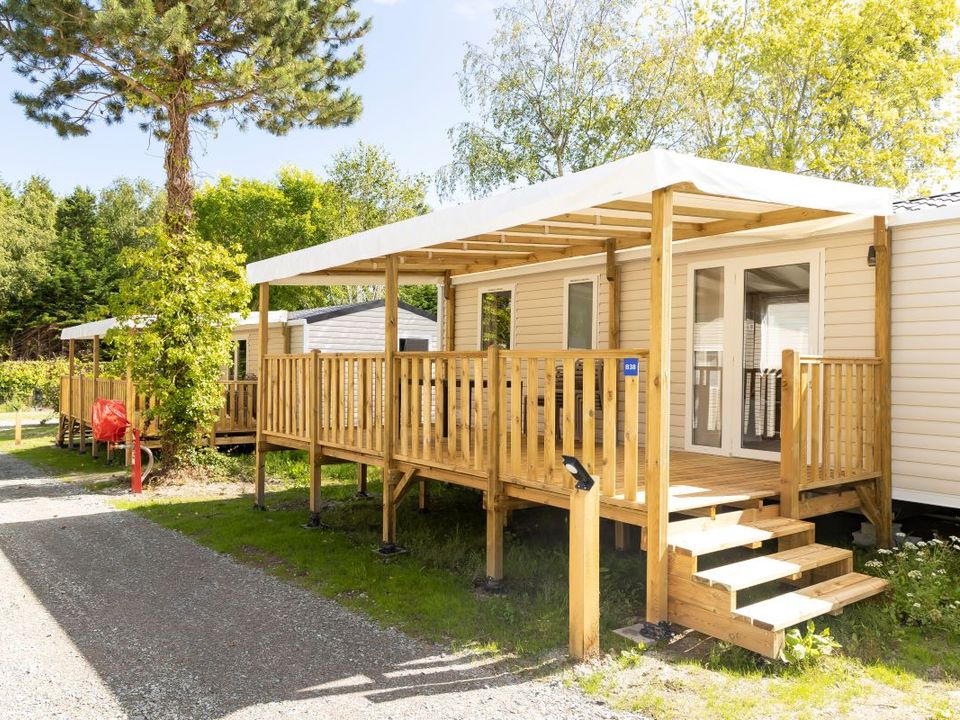 Le Vieux Moulin - Mobil home - Mobilhome 6 personnes - Confort 34m² (3 chambres) + Terrasse + TV + lave-vaisselle