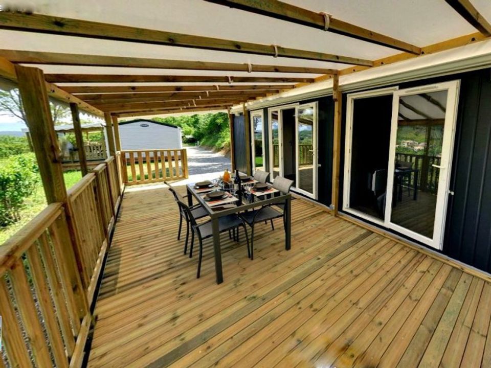 les Princes d'Orange - Mobil home - Mobilhome 4 personnes - Mobil home Prestige SPA - 2 chambres dont 1 suite parentale - draps, serviettes et barbecue