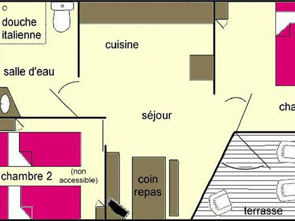 Les Bois du Bardelet - Châlet - Chalet 4 personnes - PMR 2 chambres 28m²