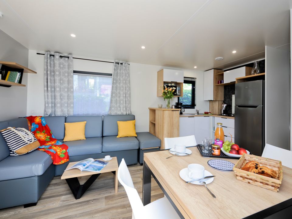 Le Panoramic - Mobil home - Mobilhome 6 personnes - R-Home 32m² (3 CH 1 SDB) Terrasse Vue mer