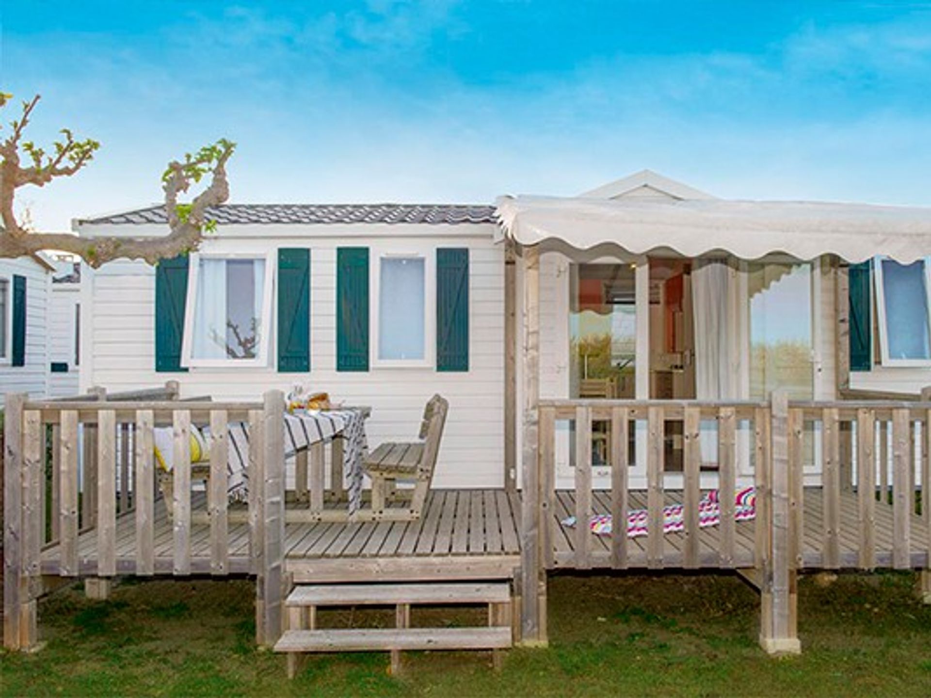 Les Chardons Bleus - Mobil home - Comfort | 2 Ch. | 4 Pers. | Terrasse surélevée