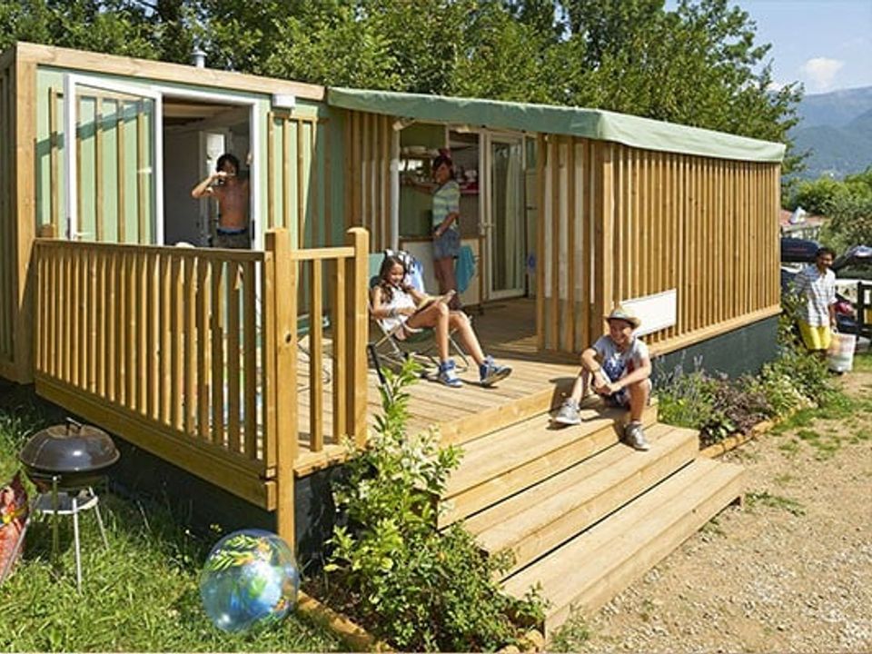 Village Rosapineta - Tente meublée - Tente en toile et en bois 5 personnes - Lodge hybride | 2 Ch. | 4/5 Pers. | 1 SDB | Clim.