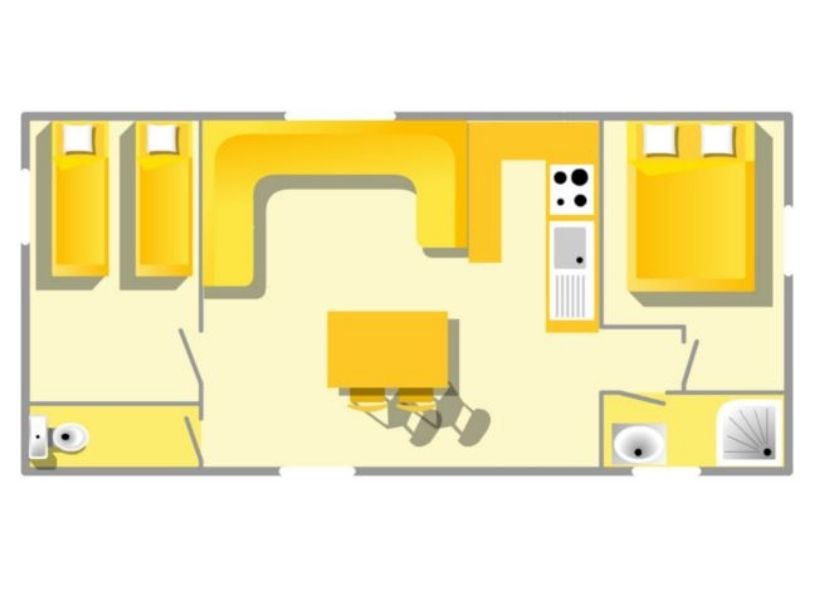 Oléron Loisirs - Mobil home - Mobil-home Evasion 6 personnes 2 chambres 23m²