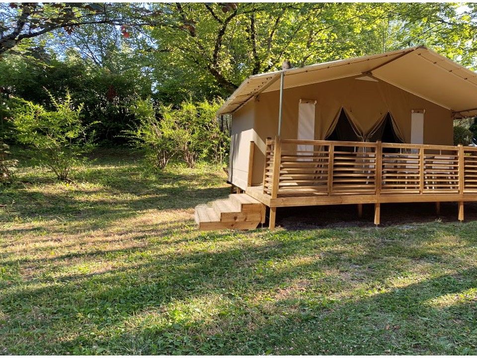 Le Faillal - Tente meublée - Tente en toile et en bois 5 personnes - Lodge NOUVEAUTE 2025 2 chambres