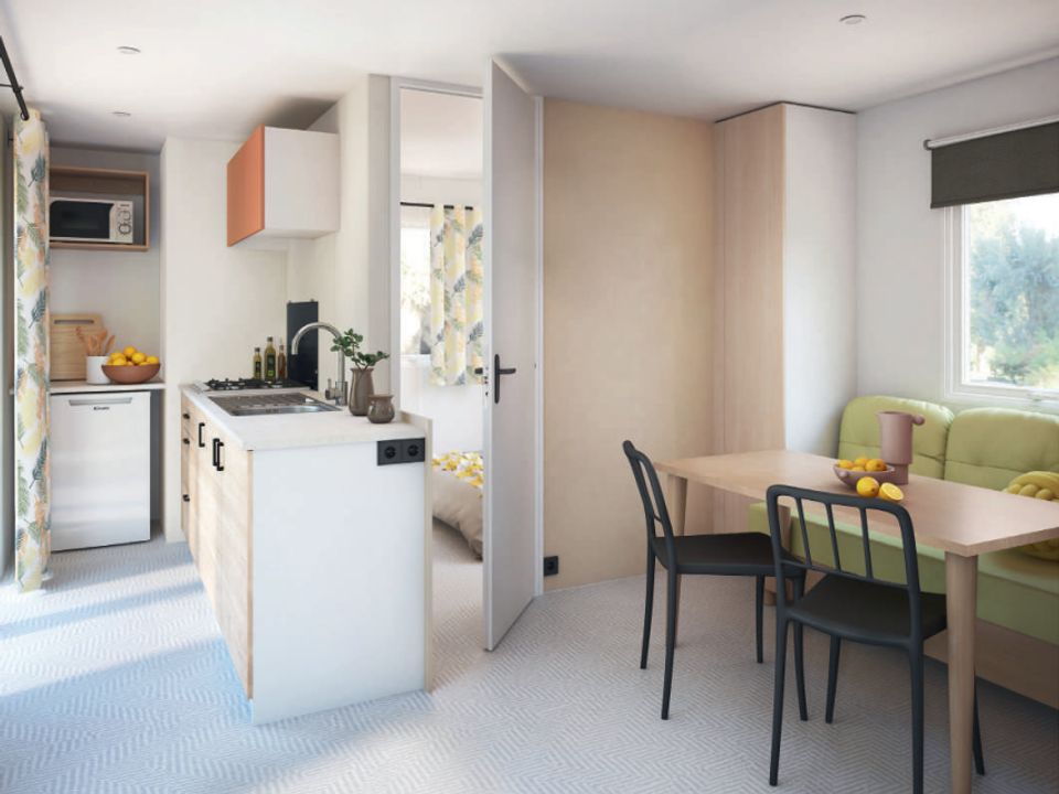 Mas de Champel - Mobil home - Mobilhome 4 personnes - Premium - 2ch - Terrasse couverte - CLIM + TV