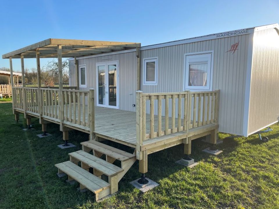 Loire et Châteaux - Mobil home - Mobilhome 6 personnes - Confort 35M2 (3ch-6 pers) + terrasse couverte