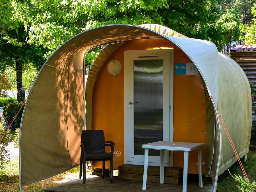 La Foret Lahitte - Tente meublée - Tente 2 personnes - Tente 2 trèfles 1 chambre - Sans sanitaire
