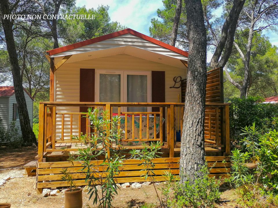 résidentiel la Pinède - Mobil home - Mobilhome 2 personnes - Corsaire CONFORT -1 chambre 20m²- *Clim, terrasse, TV*