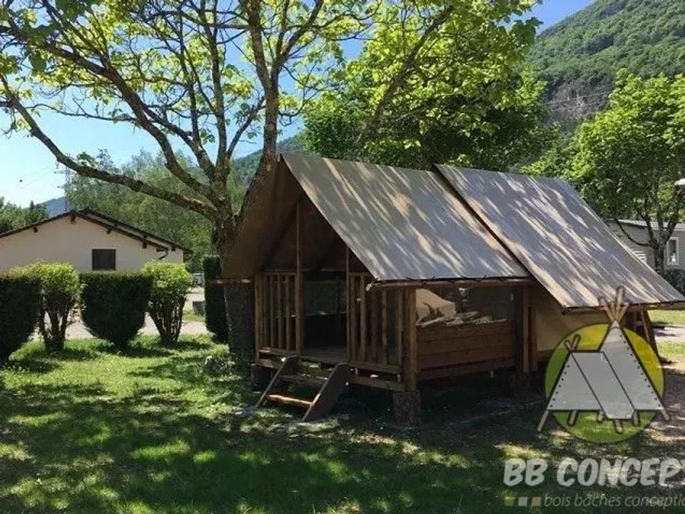 Sun Océan - Mobil home - Tente en toile et en bois 2 personnes - "CYCLOTENTE" * NOUVEAUTE 2022 *