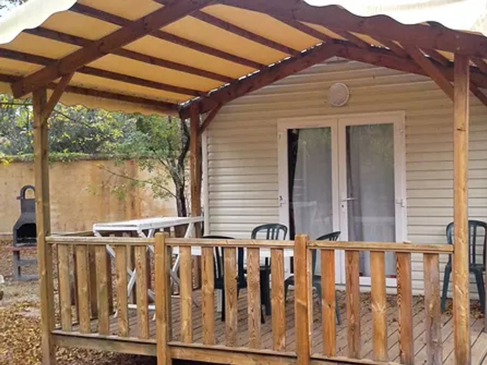 Les Rivières - Mobil home - Mobilhome 4 personnes - Confort Plus 3 Pièces 4 Personnes Climatisé + TV