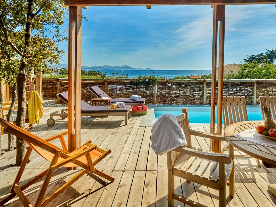 Au Paradis des Campeurs - Mobil home - Mobilhome 8 personnes - Lodge Riviera 2 à 8 pers. clim. Plancha