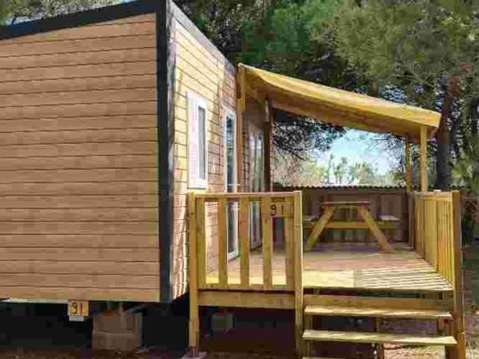 Cap du Roc - Mobil home - Mobilhome 6 personnes - COTTAGE 4/6 pers AVEC CLIMATISATION ET TV