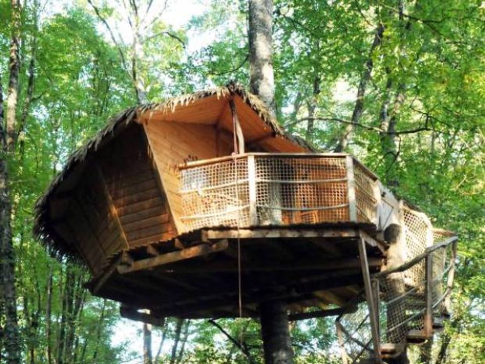 Parc de la Belle - Mobil home - Hébergement 3 personnes - Cabane dans les arbres - Pêcheur