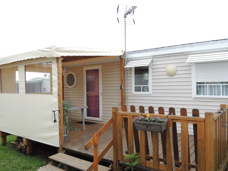 Camping de Prigny - Mobil home - Mobilhome 4 personnes - Confort 2 chambres 4 pers.
