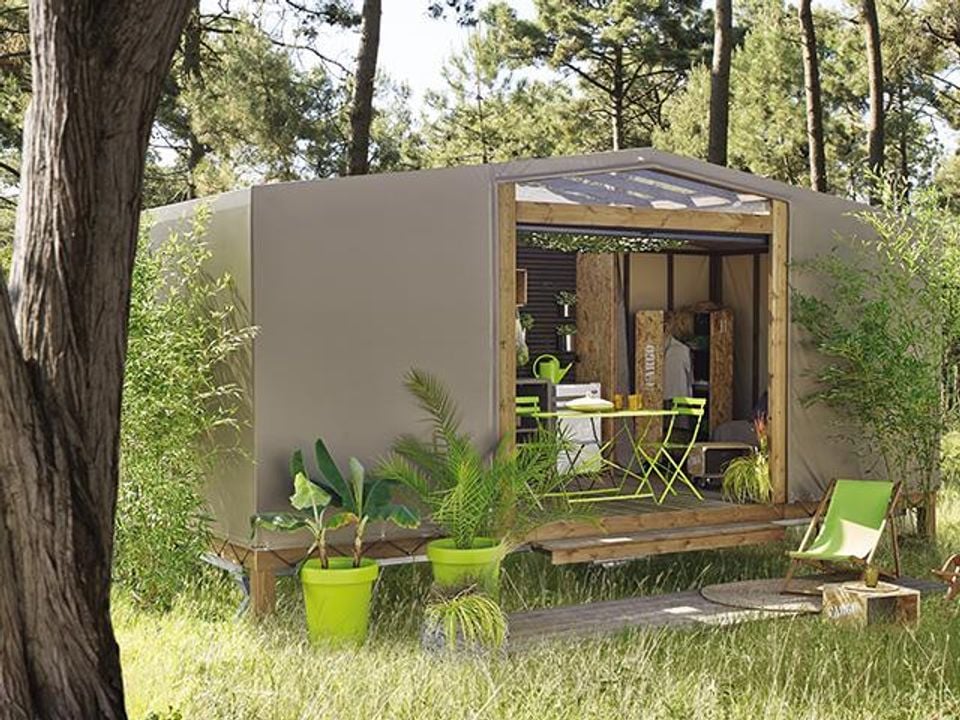 Le Bois des Ecureuils - Mobil home - Tente en toile et en bois 4 personnes - MAORI