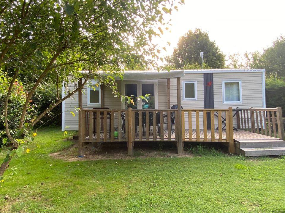 L'Echo du Malpas - Mobil home - Mobilhome 8 personnes - Mobil Home Premium 31m² / 3 chambres + TV + LV + Plancha + Wifi un appareil 6/8 pers