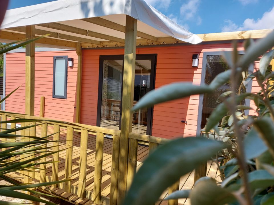 Le Bois Verdon - Mobil home - Mobilhome 6 personnes - PAPAYE - 3 chambres - 33 m² - terrasse semi-couverte de 15 m²