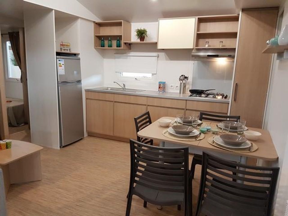 La Sole - Mobil home - Mobilhome 7 personnes - Mobil'home Trigano GRAND CONFORT 3 chbres 6 pers + 1 bébé, TV