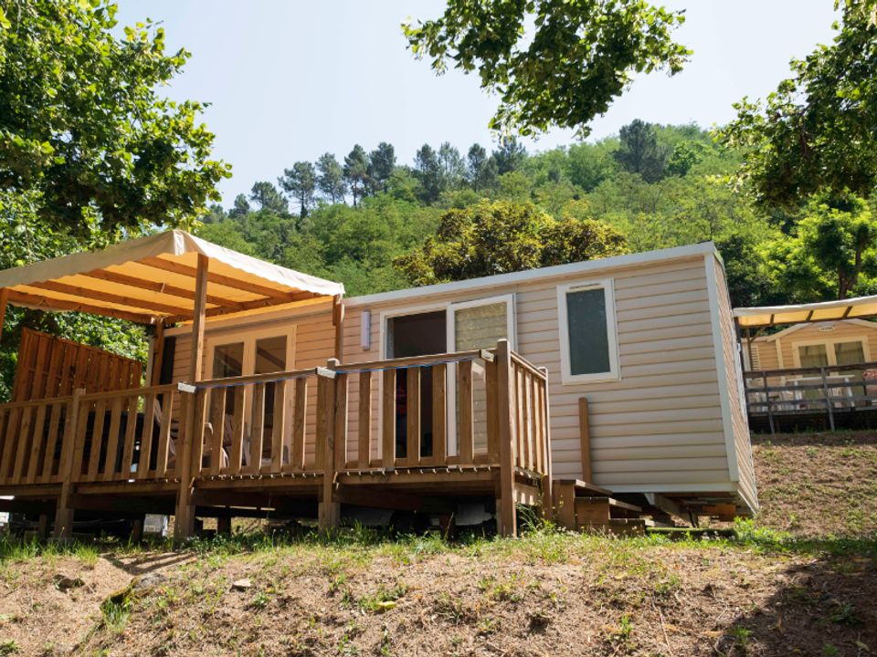 Mas de Champel - Mobil home - Mobilhome 5 personnes - Confort - 2ch - Terrasse semi-couverte - TV - Clim