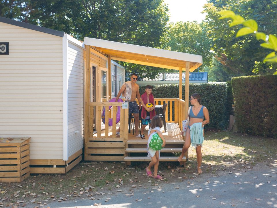 Le Bois Soleil - Mobil home - Mobilhome 6 personnes - Grand Large Plus 34.5m² (3 chambres) (- de 8 ans) + TV + Terrasse + lave-vaisselle + clim