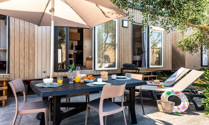 Les Cottages de Perpignan - Mobil home - Suite 2 Personnes Climatisé + TV