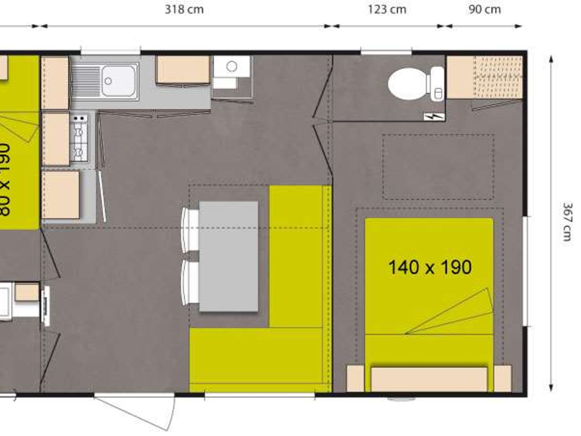 La Ferme - Mobil home - ELDAPI CONFORT+ 2CH FERME SAMEDI