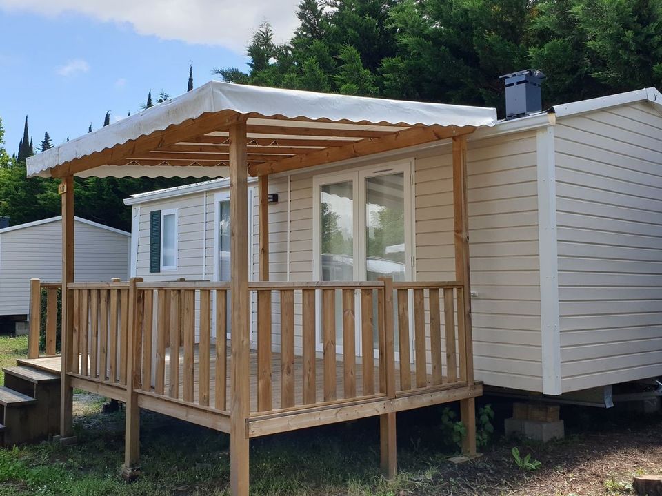 Domaine le Quercy - Mobil home - Mobilhome 4 personnes - Mobil-home 28m² - 2 chambres - avec TV