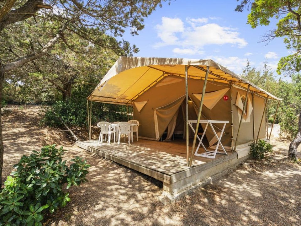 Le Damier - Bungalow - Bungalow toilé 5 personnes - Bungalow toilé CANADA 20m² / 2 chambres - sans sanitaires (samedi)