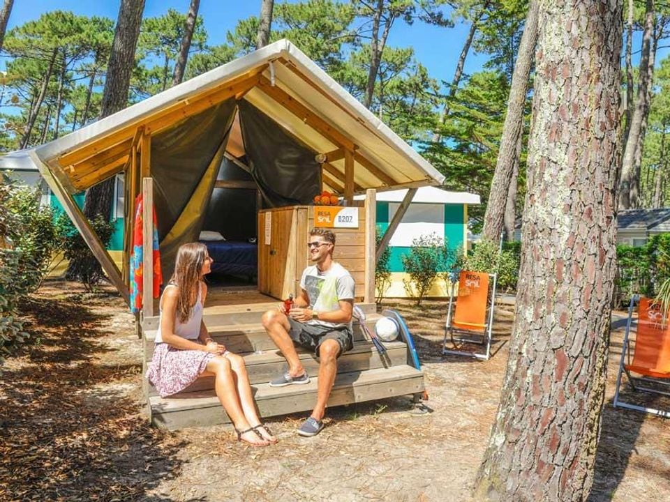 Le Vieux Port - Mobil home - Tente en toile et en bois 2 personnes - DUO (sans sanitaires)