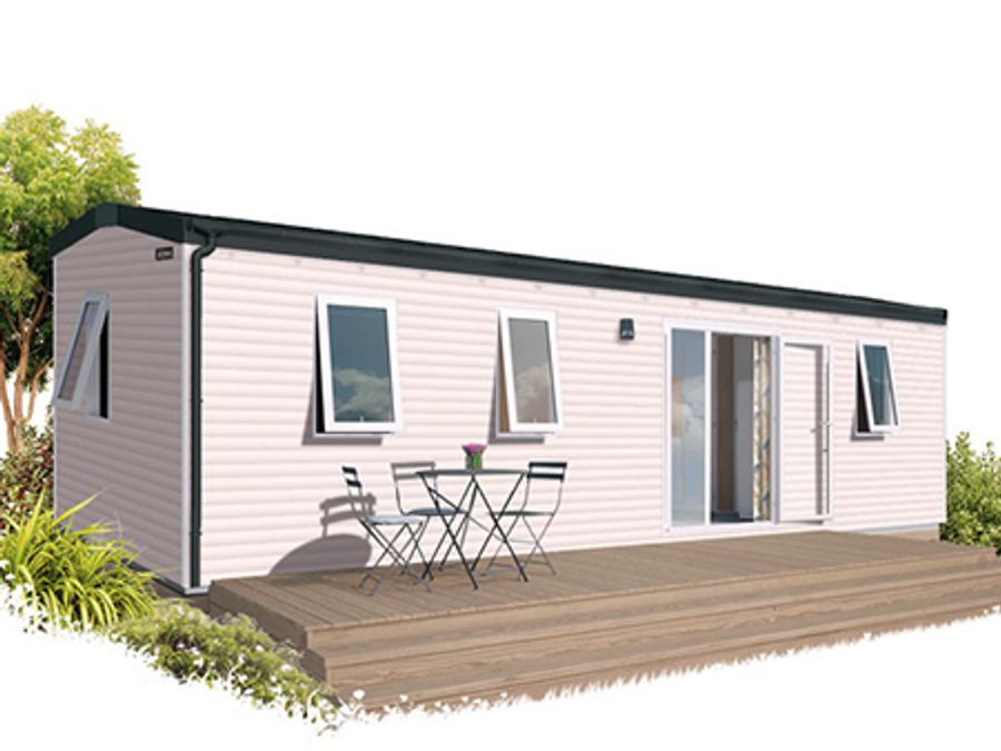 Le Lac de la Thesauque - Mobil home - Mobilhome 6 personnes - Premium 35m² 3 chambres + Climatisation + TV + LV + terrasse couverte