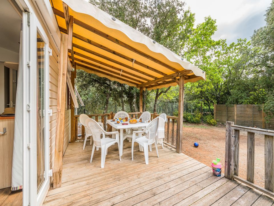 Les Rives du Lubéron - Mobil home - Mobilhome 6 personnes - Classic | 2 Ch. | 4/6 Pers. | Terrasse surélevée | Clim.