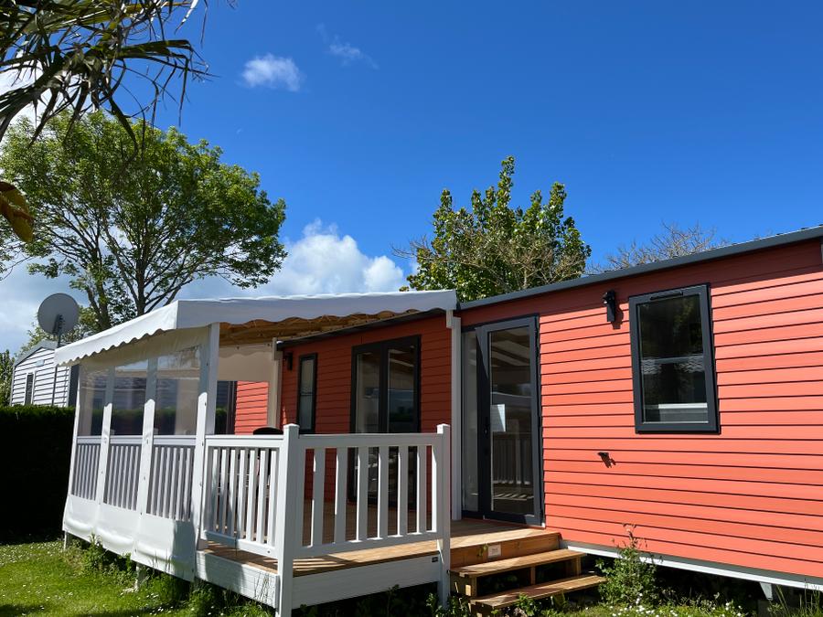 Les Places Dorées - Mobil home - Mobilhome 6 personnes - DIM - SUNELIA PRESTIGE 3ch/ 6p - 36m² - Terrasse couverte