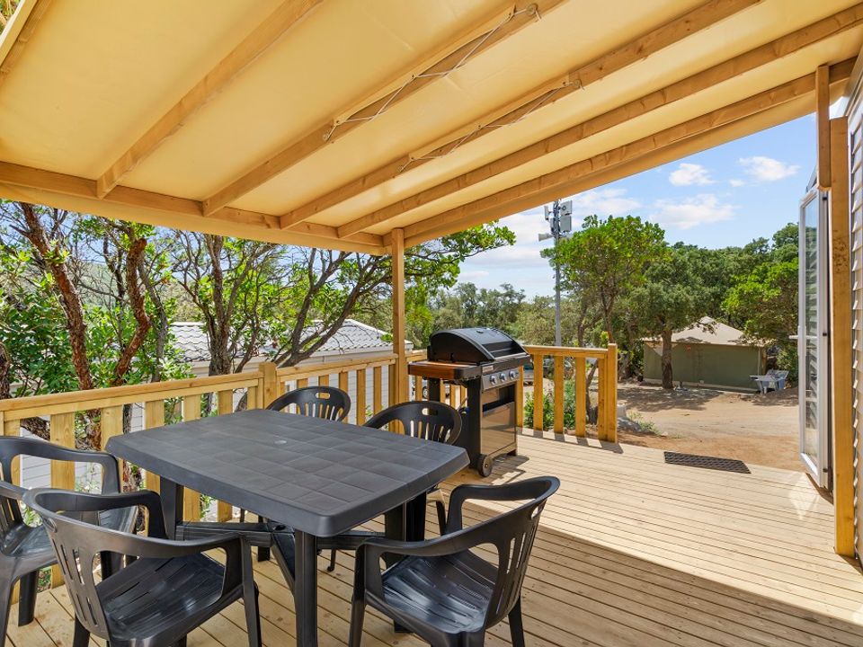 Le Damier - Mobil home - Mobilhome 4 personnes - Key West - 2 chambres - 2 salles de bains + TV + Spa