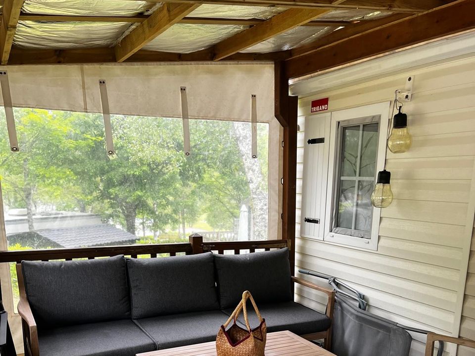 l'Air du Lac - Mobil home - Mobilhome 6 personnes - Confort 40m² (3ch- 6 pers) -avec terrasse + SDB+ Lave-linge + Clim+ Plancha+ salon jardin