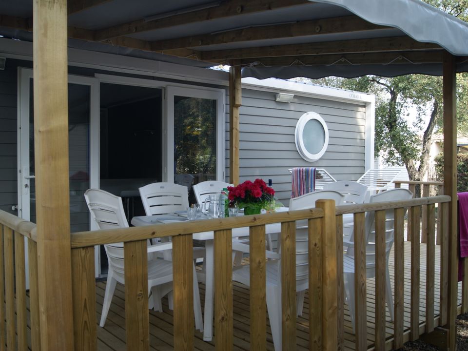 Orly d'Azur - Mobil home - Mobilhome 6 personnes - Mobile-home Cayanne Confort 31m² - 2 chambres - terrasse semi-couverte - clim