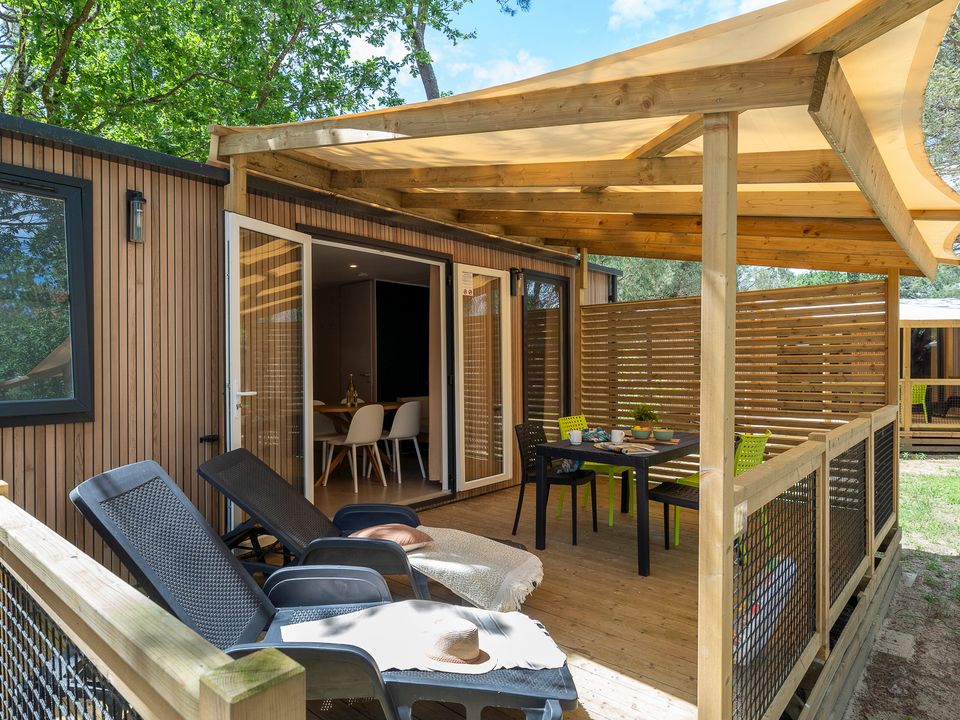 Le Logis - Mobil home - Mobilhome 4 personnes - Mobil home Bali **** 30m² avec TV - 2 chambres - 1 salle de bain