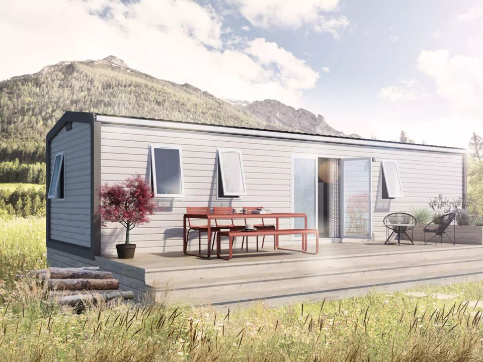 Le Braou - Mobil home - Mobilhome 8 personnes - 5 Pièces 8 Personnes Climatisé + TV