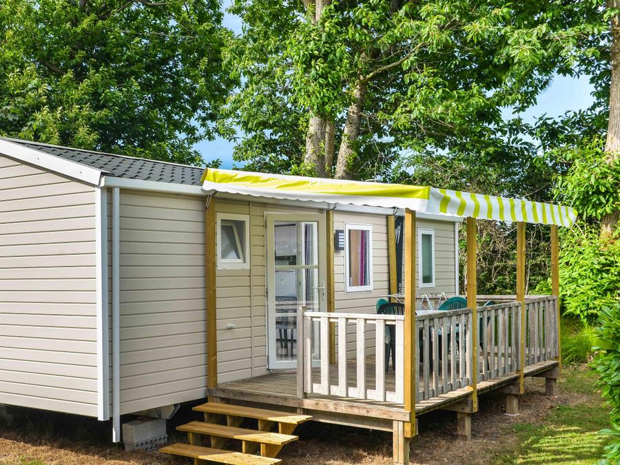 Le Kergariou - Mobil home - Mobilhome 4 personnes - Mobil-home Morgane Premium 33m² (2 chambres) + terrasse couverte 4 pers