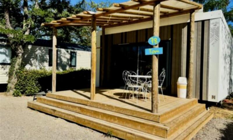 Les Rives de l'Hérault - Mobil home - Mobil home Premium Studio 2/4 pers, terrasse couverte, LV, TV, Clim, 20m² (2022)