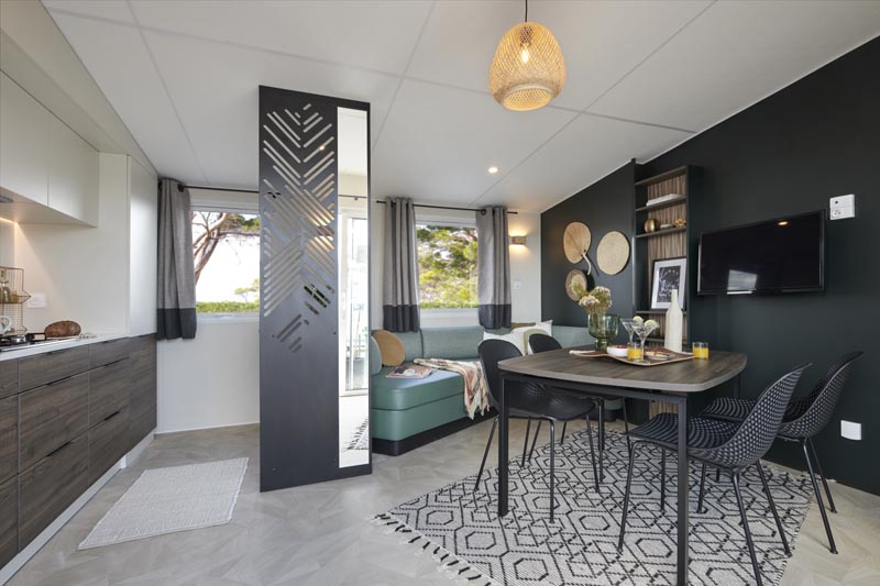 Camping Club Le Littoral - MS Vacances - Mobil home - 4p - Otello Livia SIGNATURE & SPA Quartier Piéton