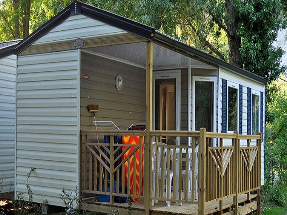 Le Moulin du Pont d'Aliès - Mobil home - Mobilhome 4 personnes - Trigano 31 terrasse